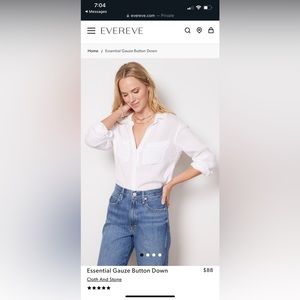 Cloth and Stone, gauze button down, size small